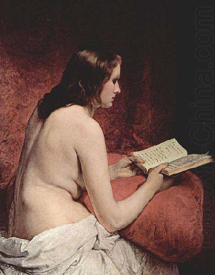 Odalisque with Book, Francesco Hayez